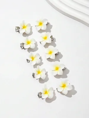 10pcs Daisy Sweet & Fresh Hair Accessories Flower Clips- FD ⚡