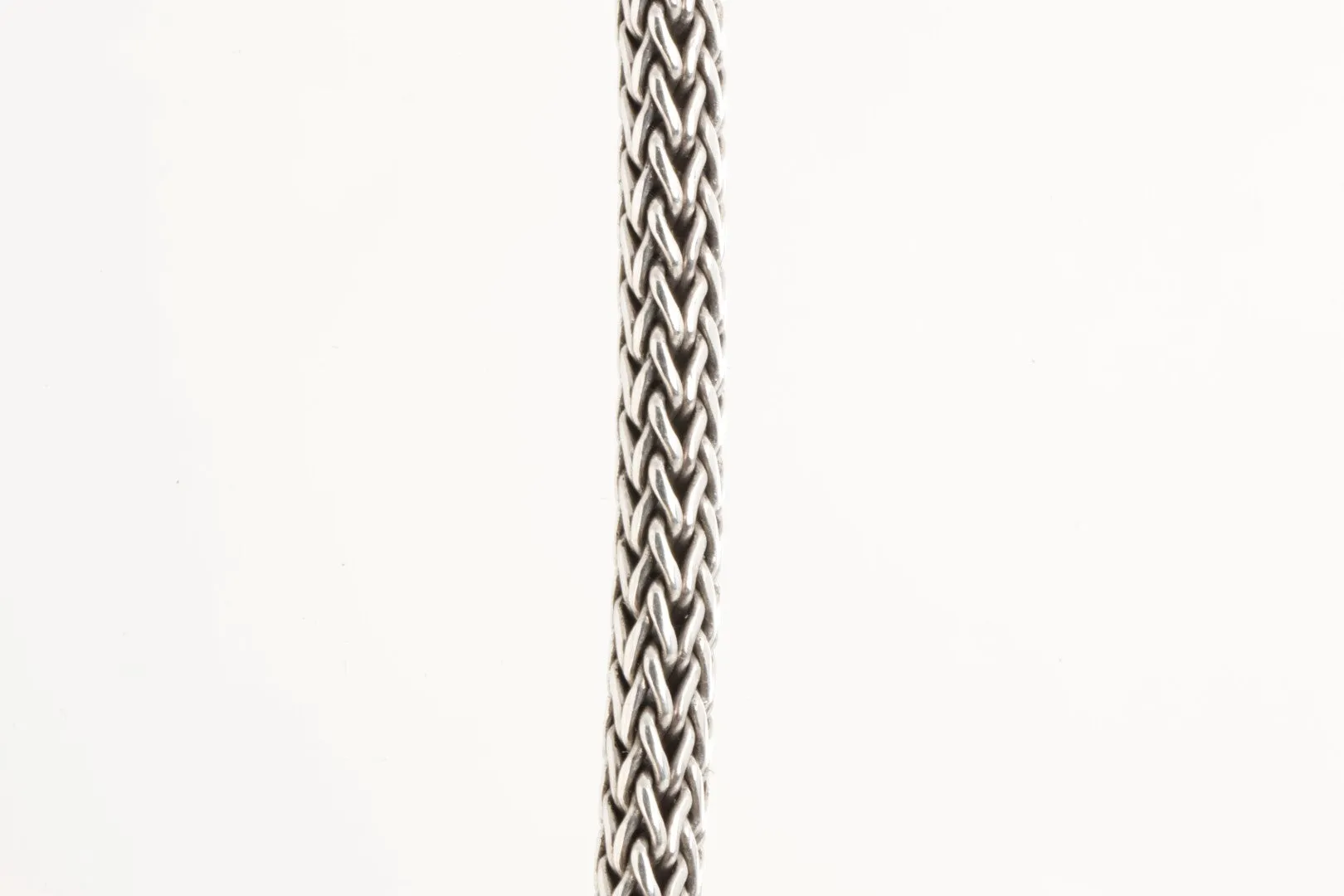 16.5" John Hardy 925 Silver Palu Hammered Pendant Wheat Necklace (74.41g.)