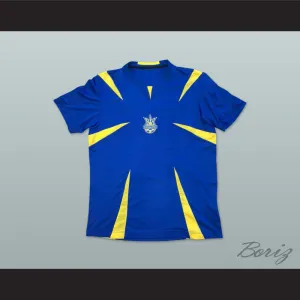 2006-2008 Style Ukraine National Team Away Blue Soccer Jersey