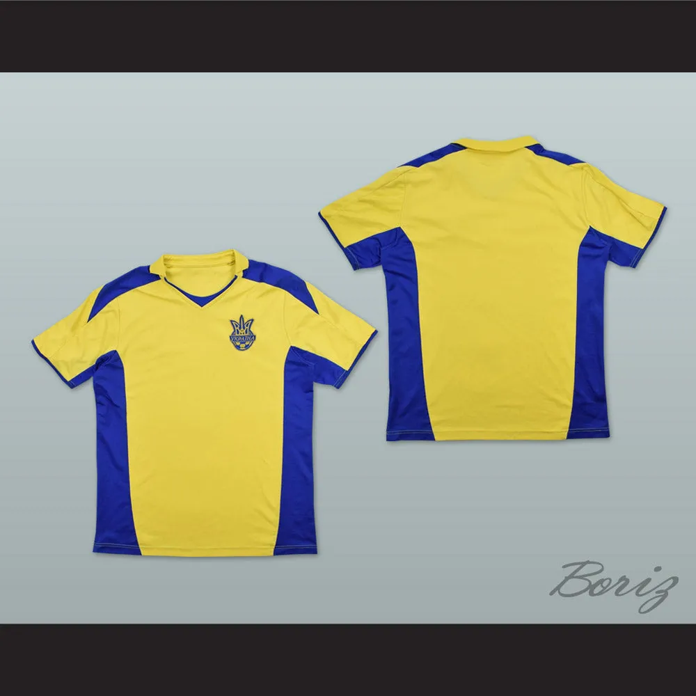2008-2009 Style Ukraine National Team Home Yellow Soccer Jersey