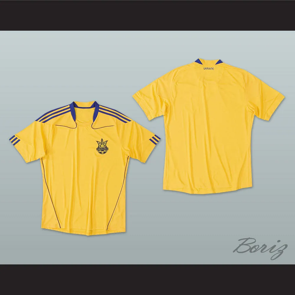 2010-2011 Style Ukraine National Team Home Yellow Soccer Jersey