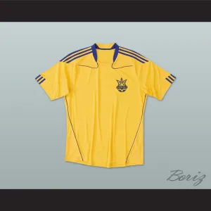 2010-2011 Style Ukraine National Team Home Yellow Soccer Jersey