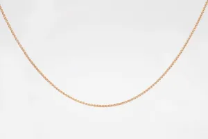 20" 14k Rose Gold Wheat Chain (3.24g.)