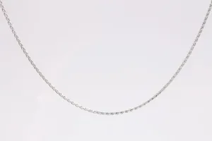 24" 14k White Gold Wheat Chain (6.23g.)