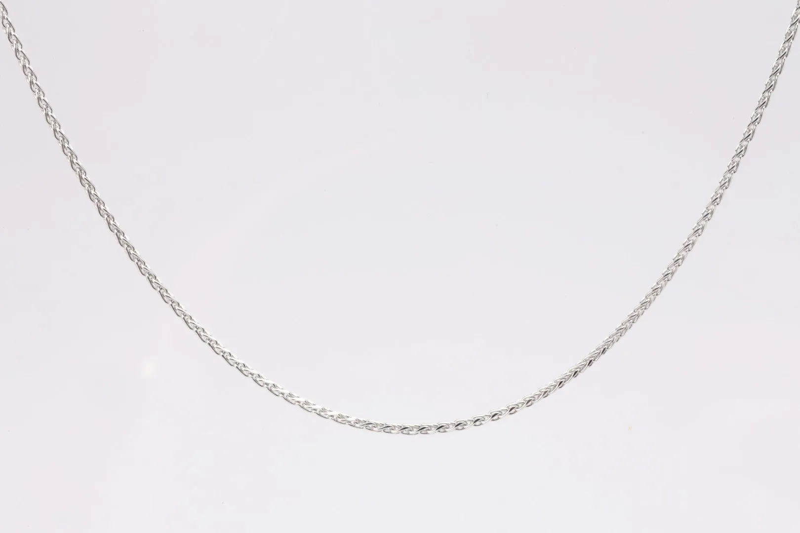 24" 14k White Gold Wheat Chain (6.23g.)