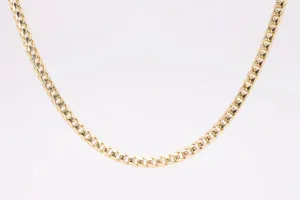 24" 14k Yellow Gold Wheat Chain (68.35g.)