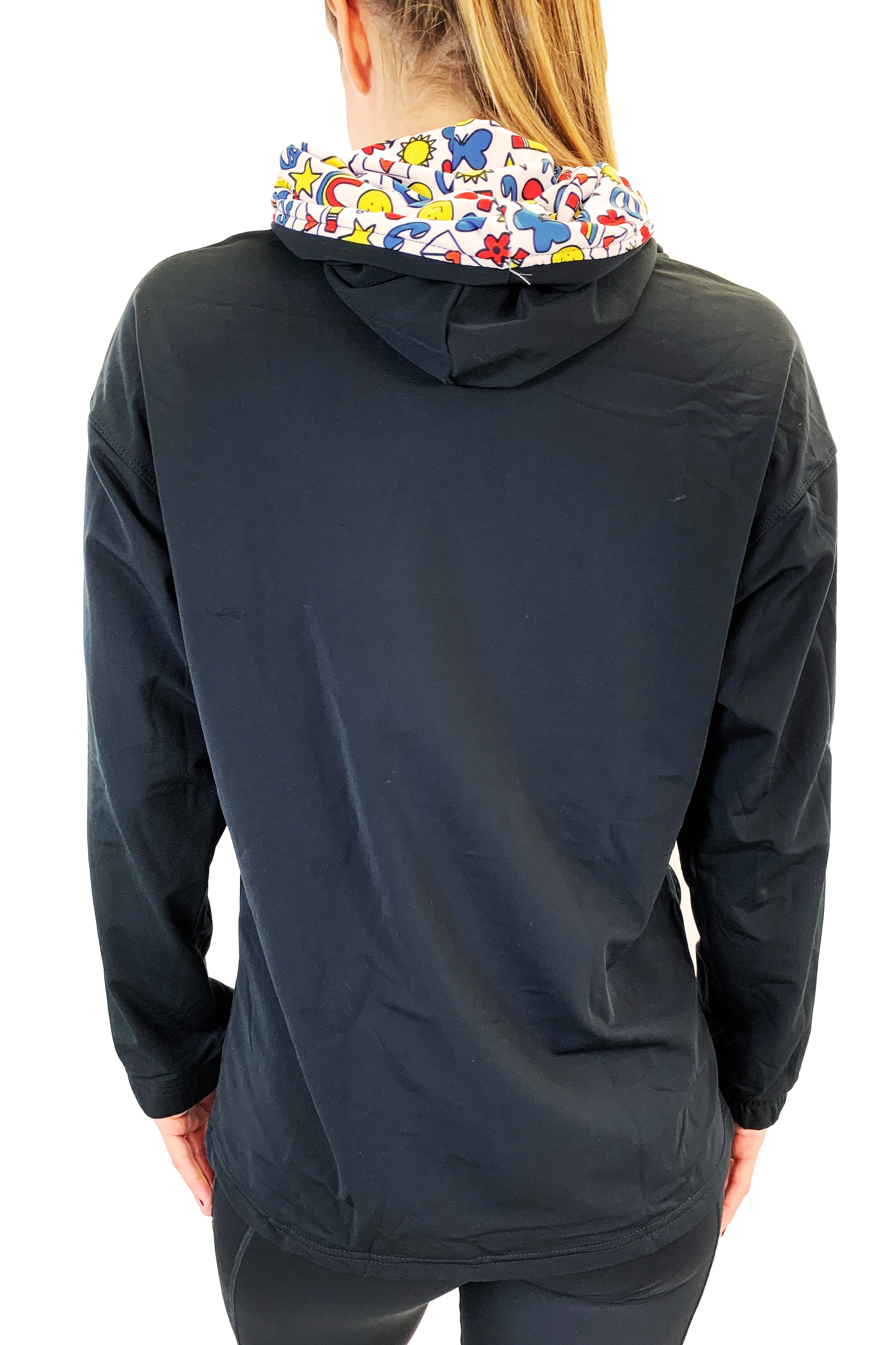 3108 - The  "On Our Sleeves" Snorkel Neck/Black - FINAL SALE