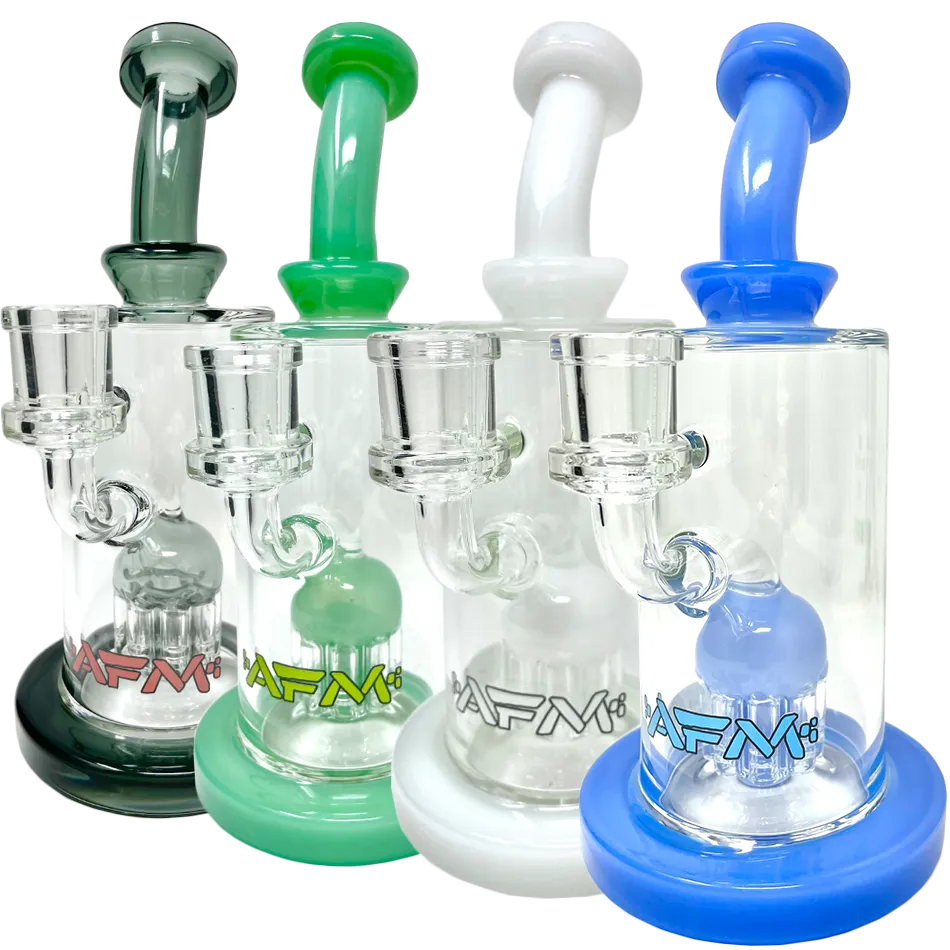 8" AFM Daisy Arm Perc Glass Dab Rig