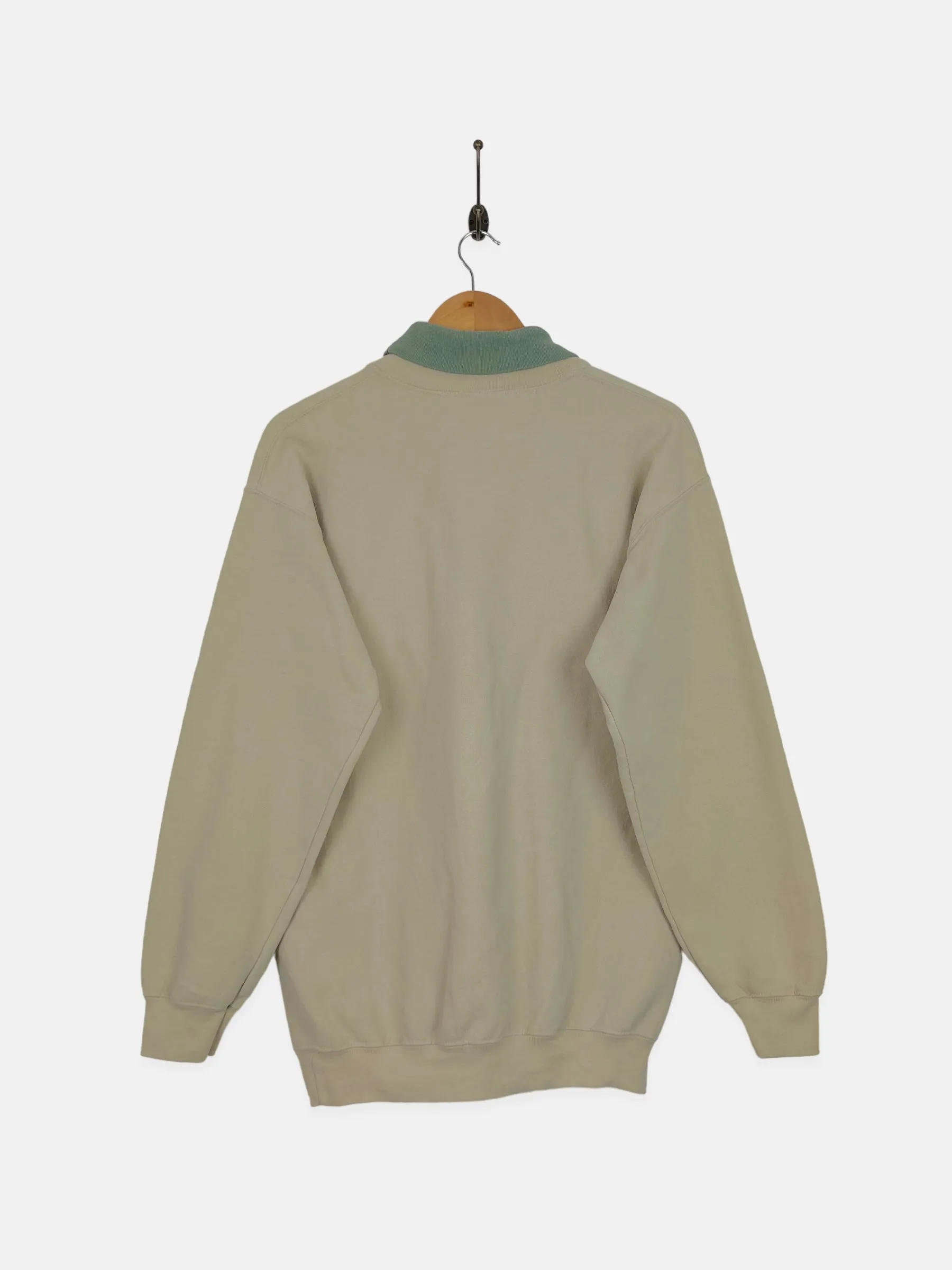 90's Denali National Park Embroidered Vintage Turtle-Neck Sweatshirt Size M