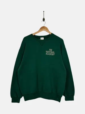90's FBI National Academy Embroidered Vintage Sweatshirt Size L