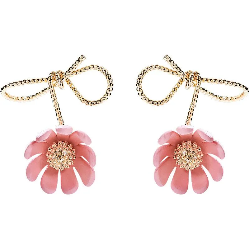 925 Silver Needle Small Daisy Earrings