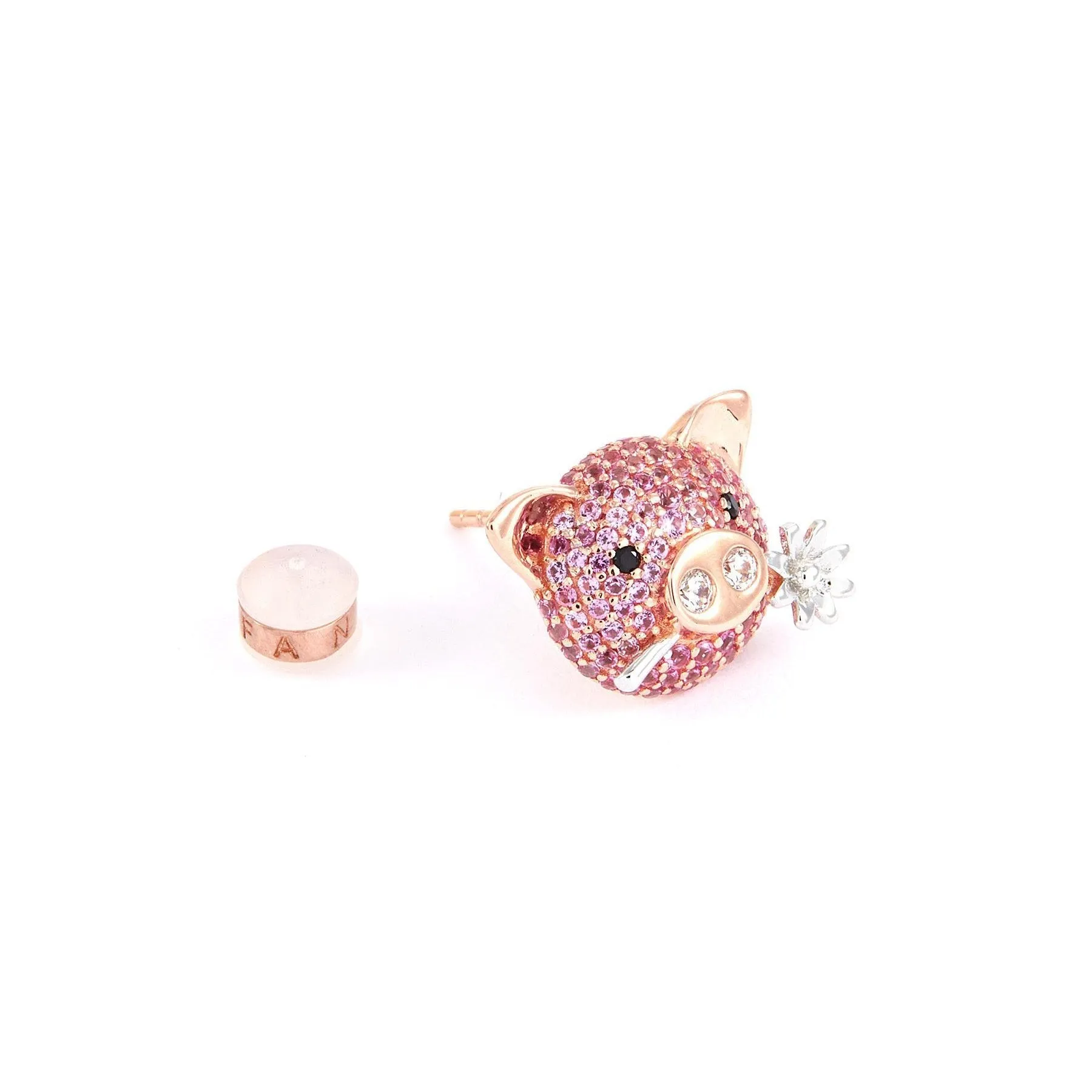 Adorable Piggy Sweet Piggy Mismatched Stud Earrings