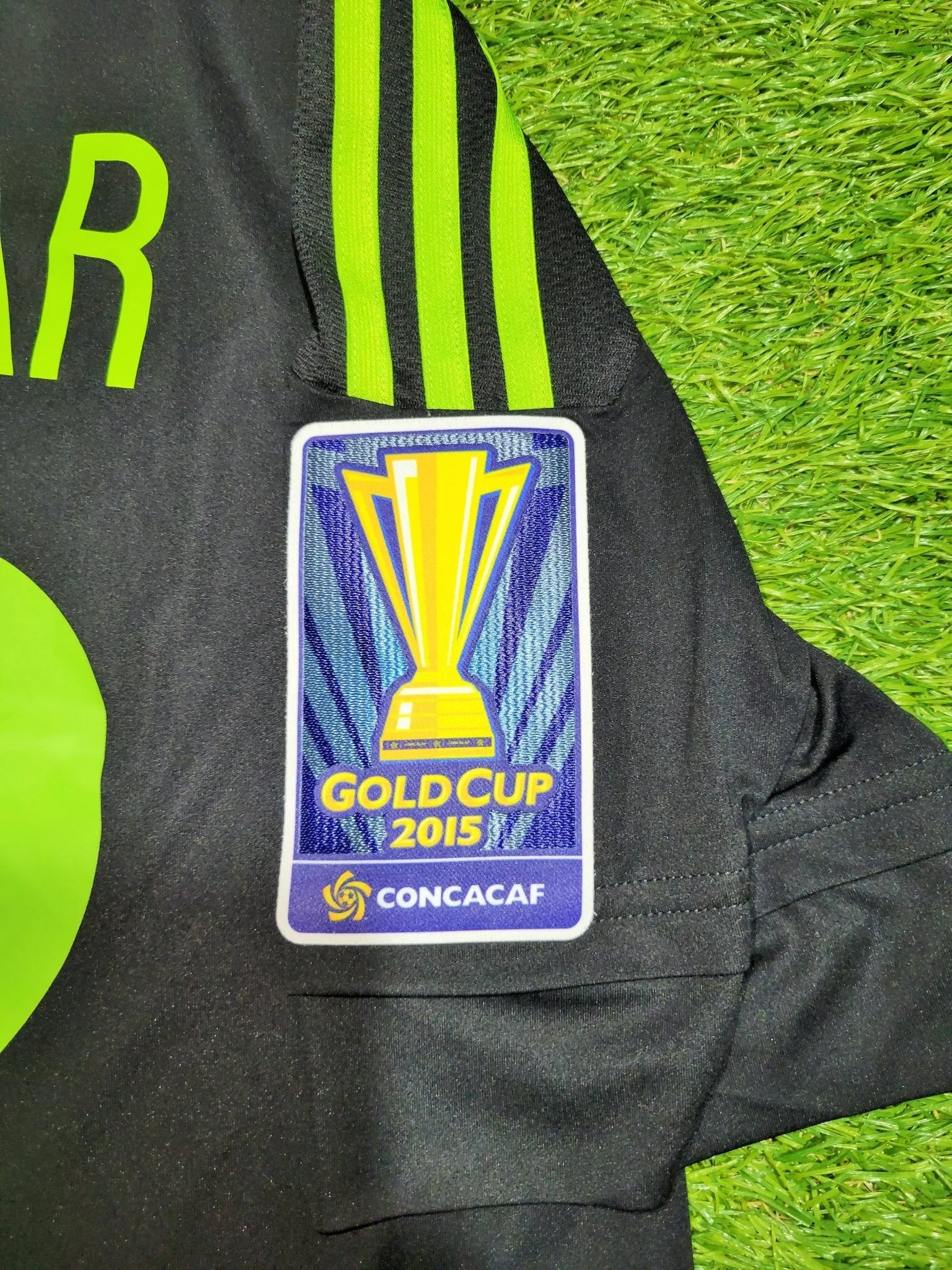 Aguilar Mexico 2015 GOLD CUP MATCH WORN Soccer Jersey Shirt M SKU# M35999