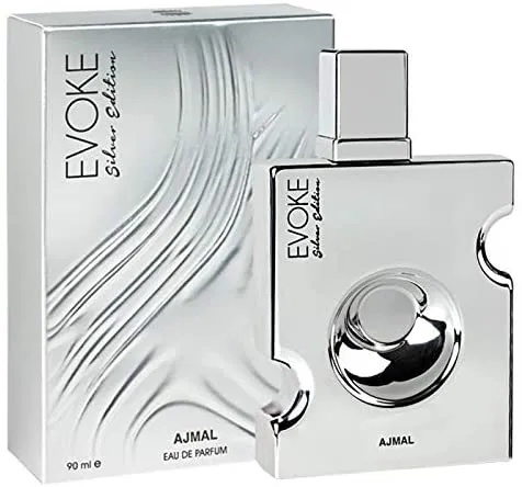 Ajmal Evoke Silver Perfume For Men, EDP, 90ml
