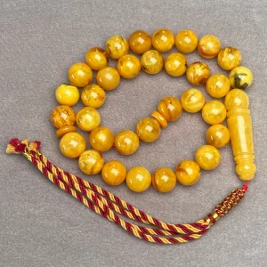 ANTIQUE AMBER MISBAHA 13,8mm 56,3g