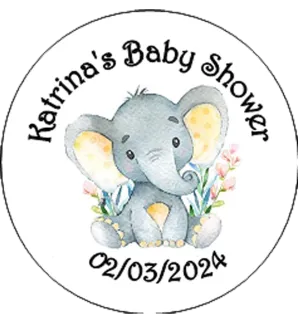 Baby Shower Personalised Badge