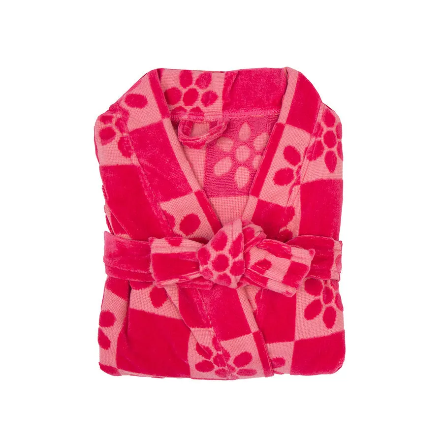 Bambury Daisy Check Robe - Pink