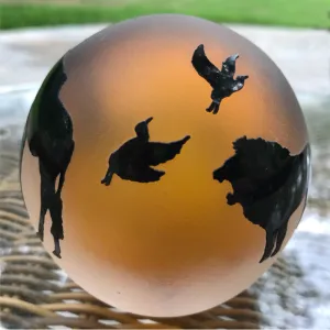 Black Amber Safari Paperweight