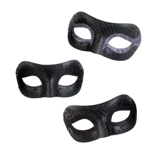 Black Mask w/Giltter Decor