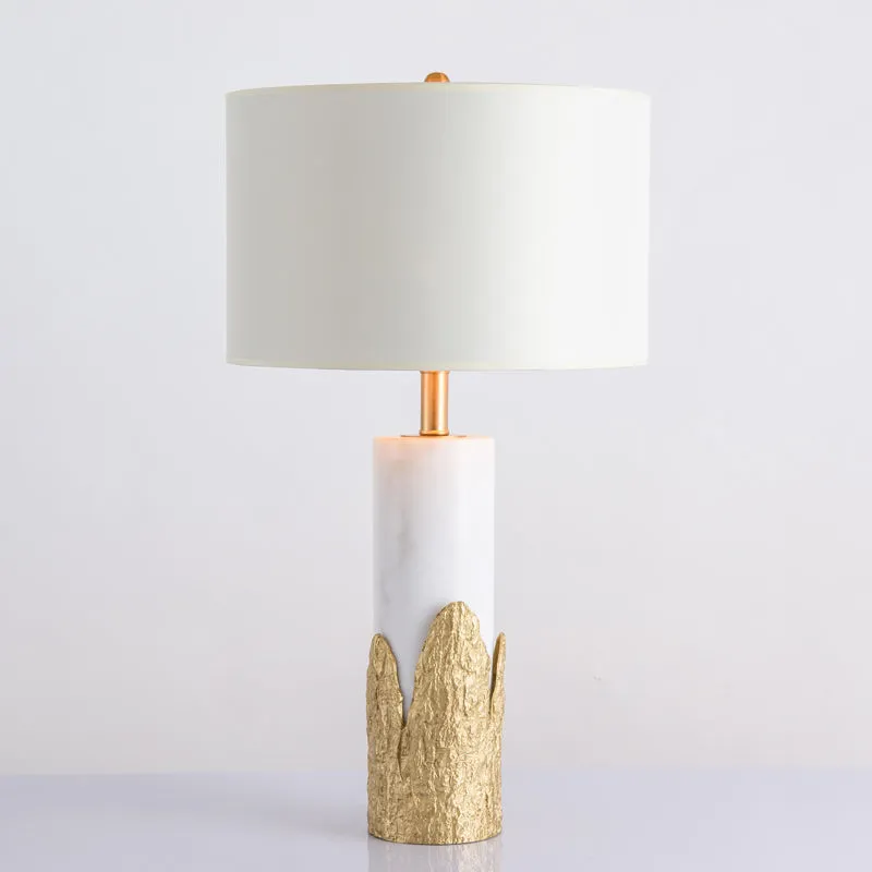 Brass Amber Table Lamp