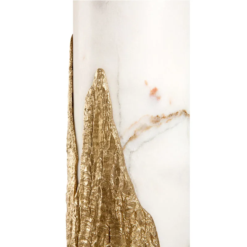 Brass Amber Table Lamp