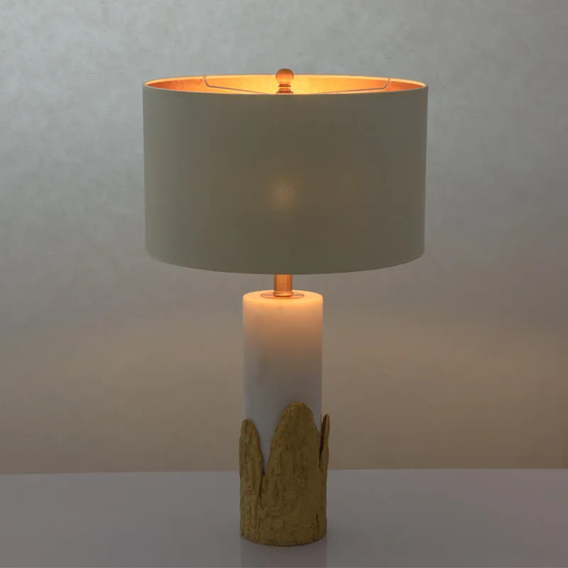 Brass Amber Table Lamp