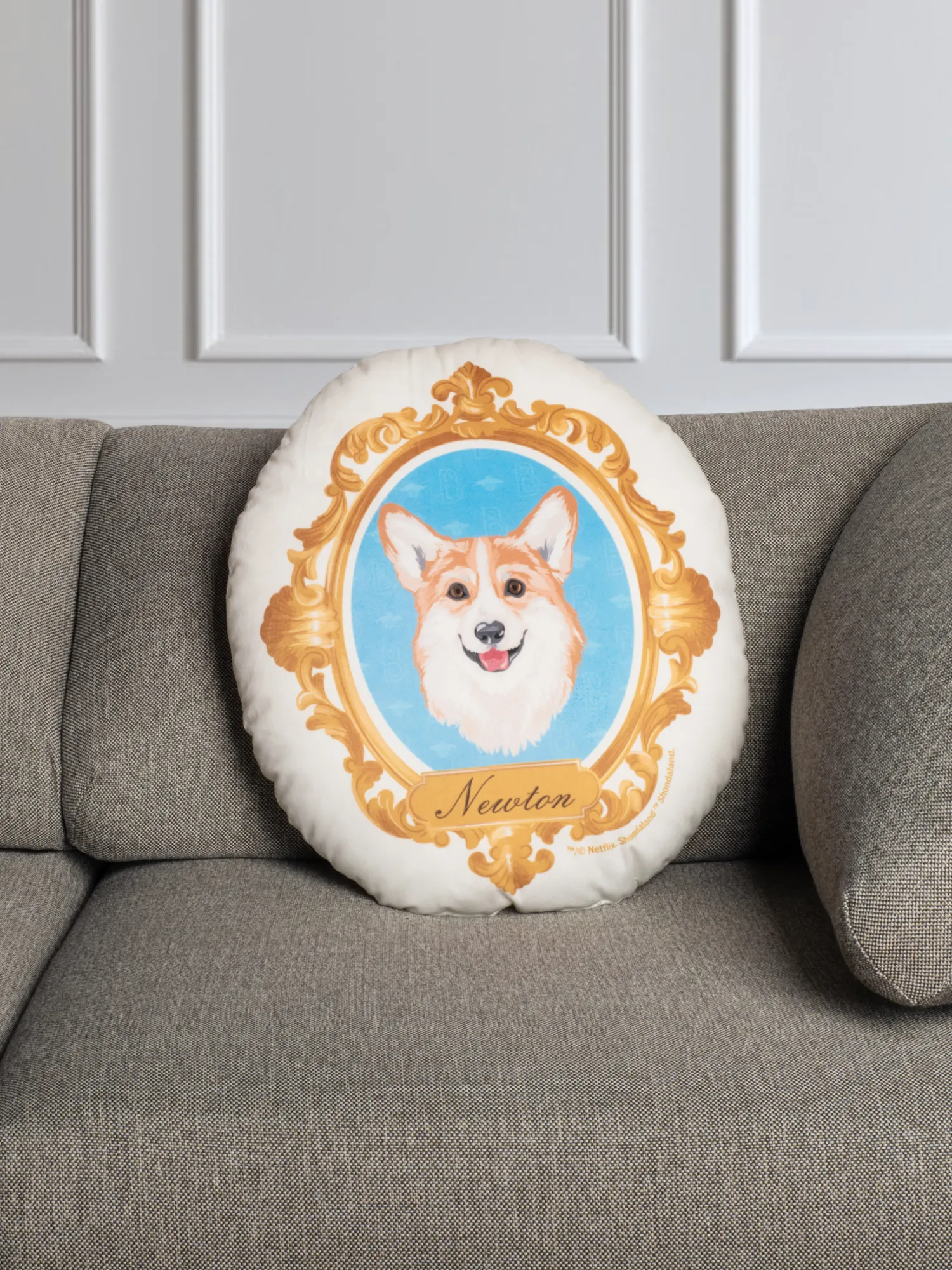 Bridgerton Newton the Corgi Pillow