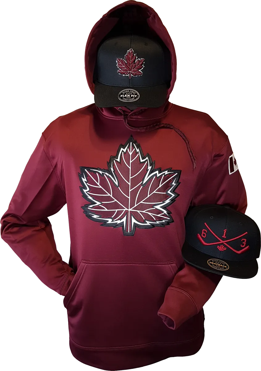 Canada Hoodie Mighty Maple Maroon