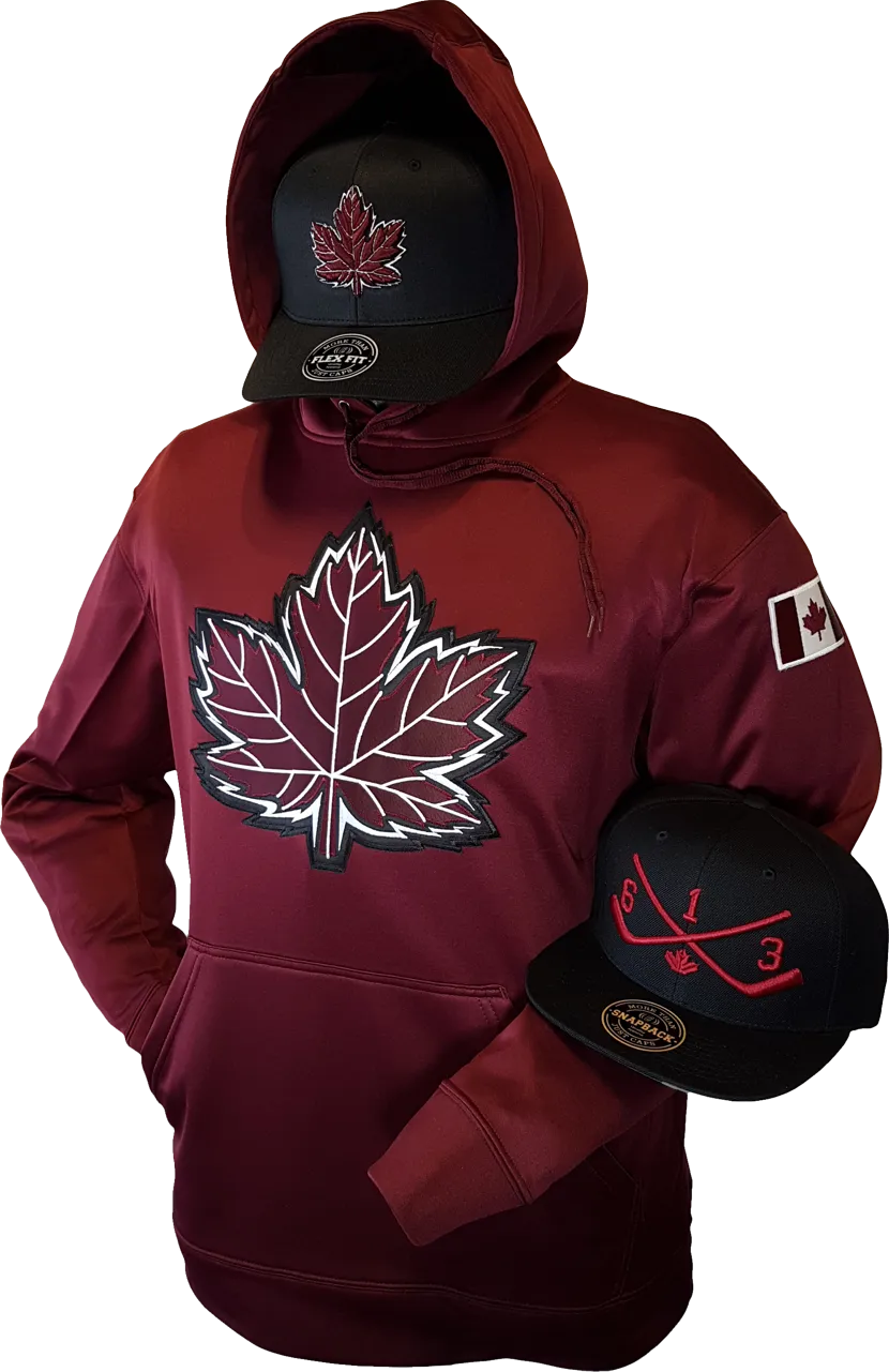 Canada Hoodie Mighty Maple Maroon