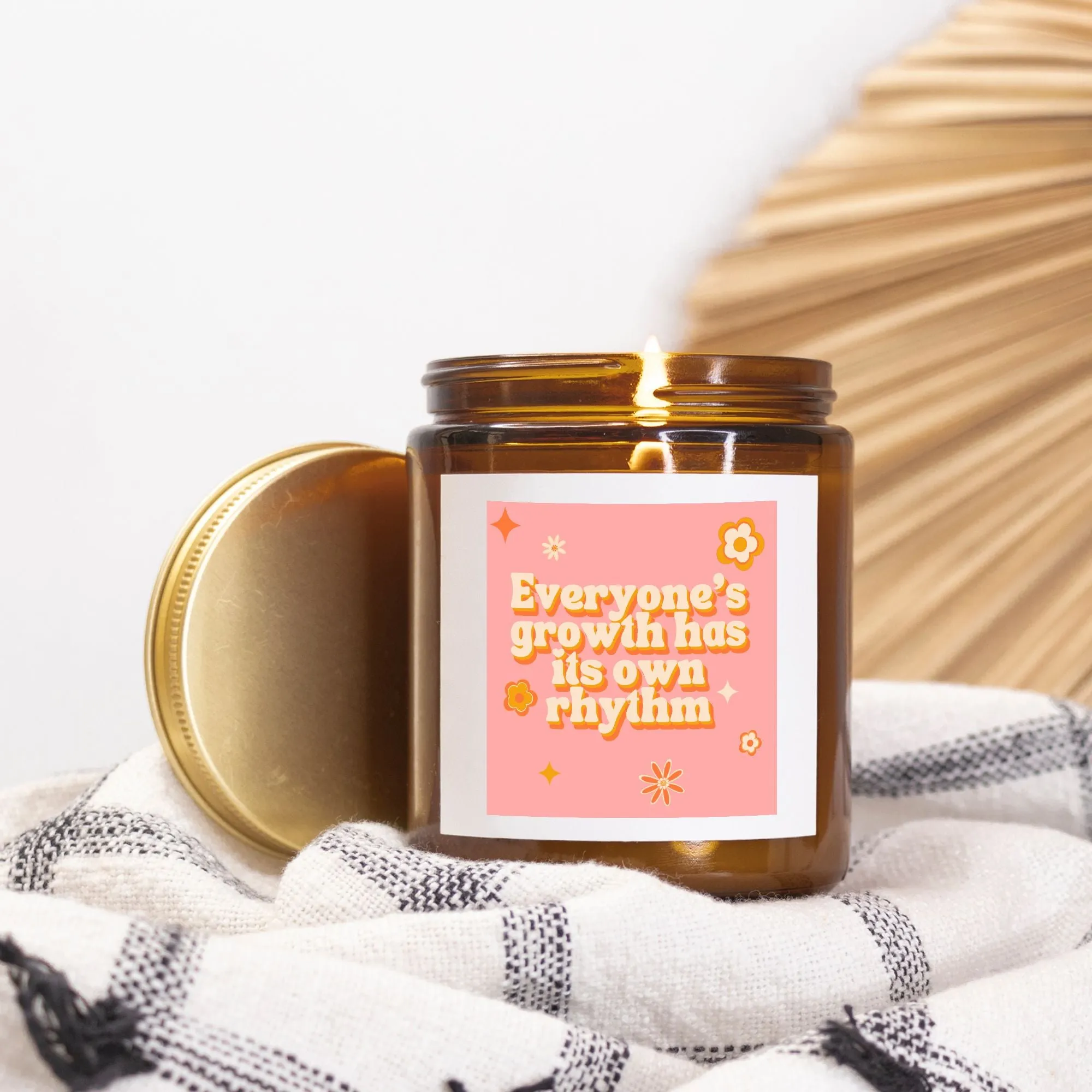 Candle Amber Jar 9oz