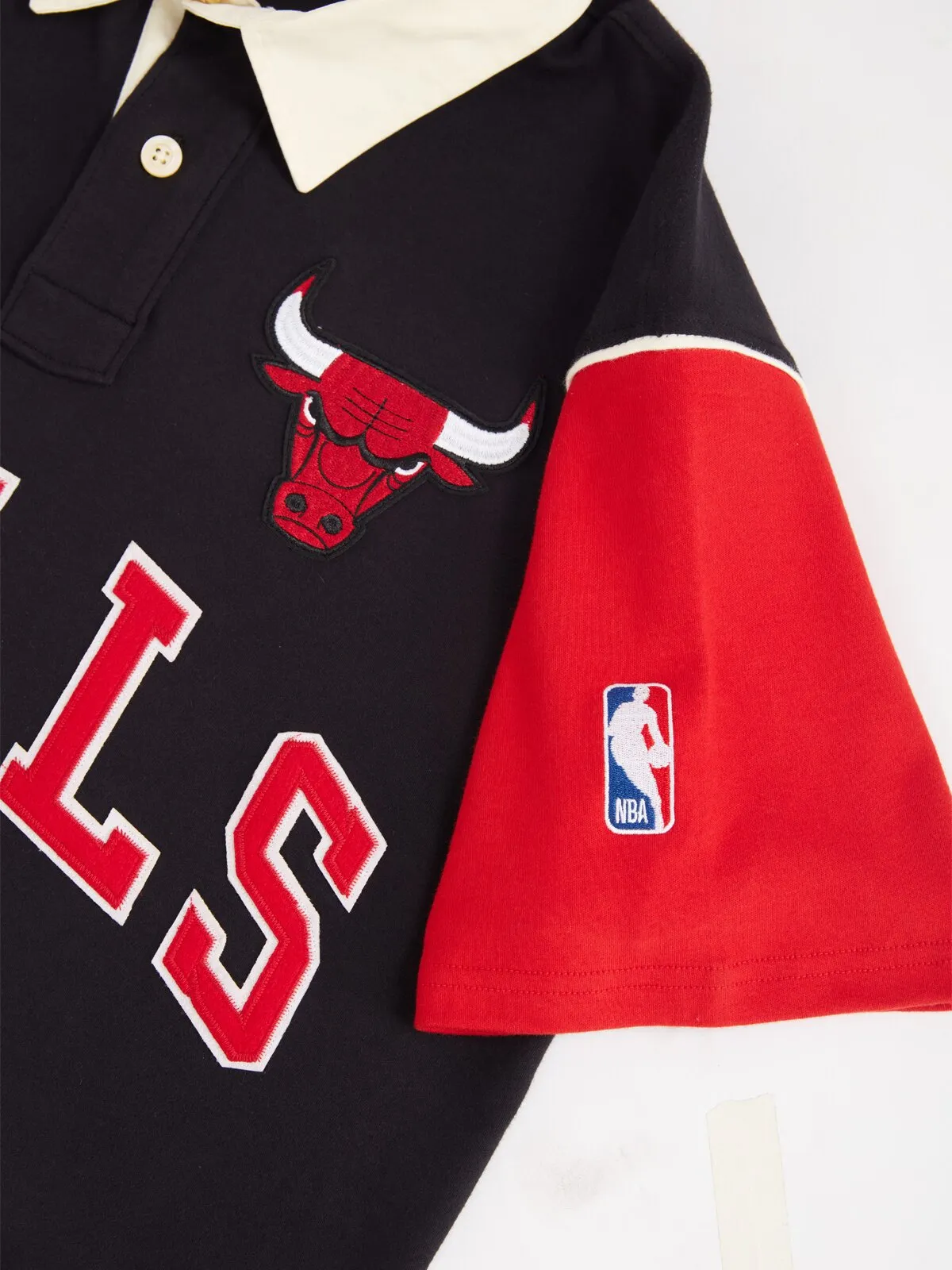 Chicago Bulls Typography Oversized Polo