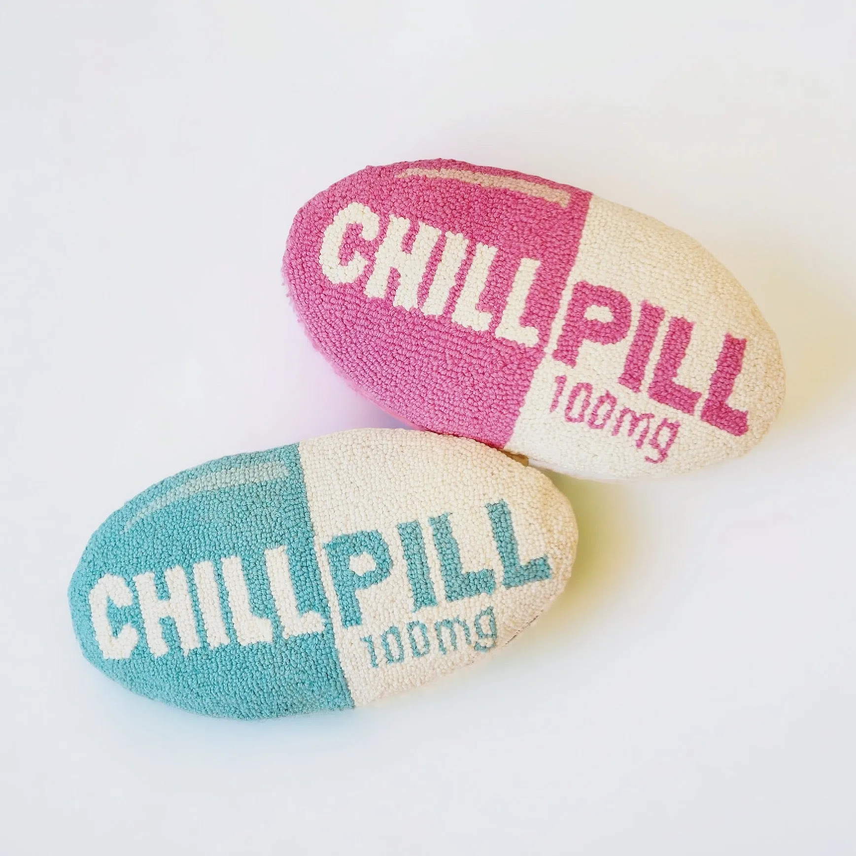 Chill Pill Hooked Pillow
