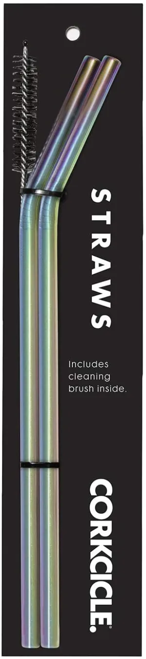Corkcicle Stainless Steel Tumbler Straw 2pk
