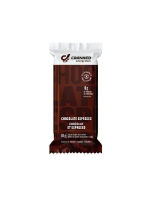Cranked Energy Fresh Protein Bar Chocolate Espresso 70 Grams