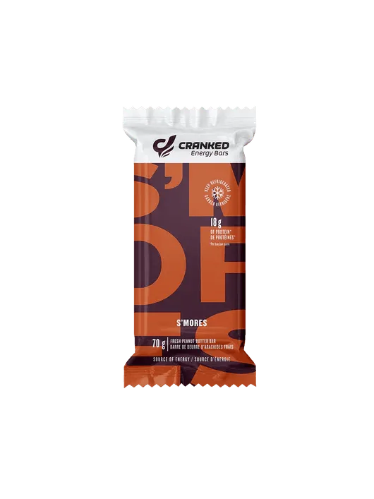Cranked Energy Fresh Protein Bar S'mores 70 Grams