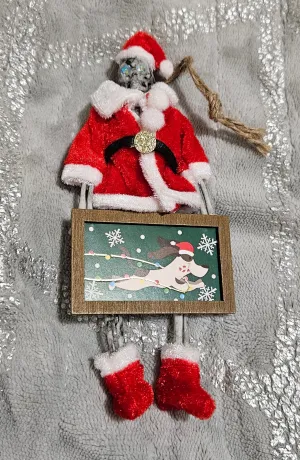 Creepy Claus - Playful dog