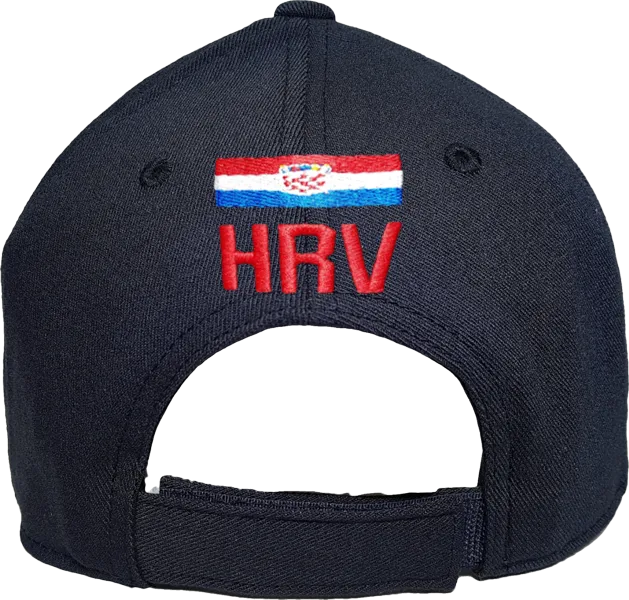 Croatia Big Flag Cap Adjustable Black
