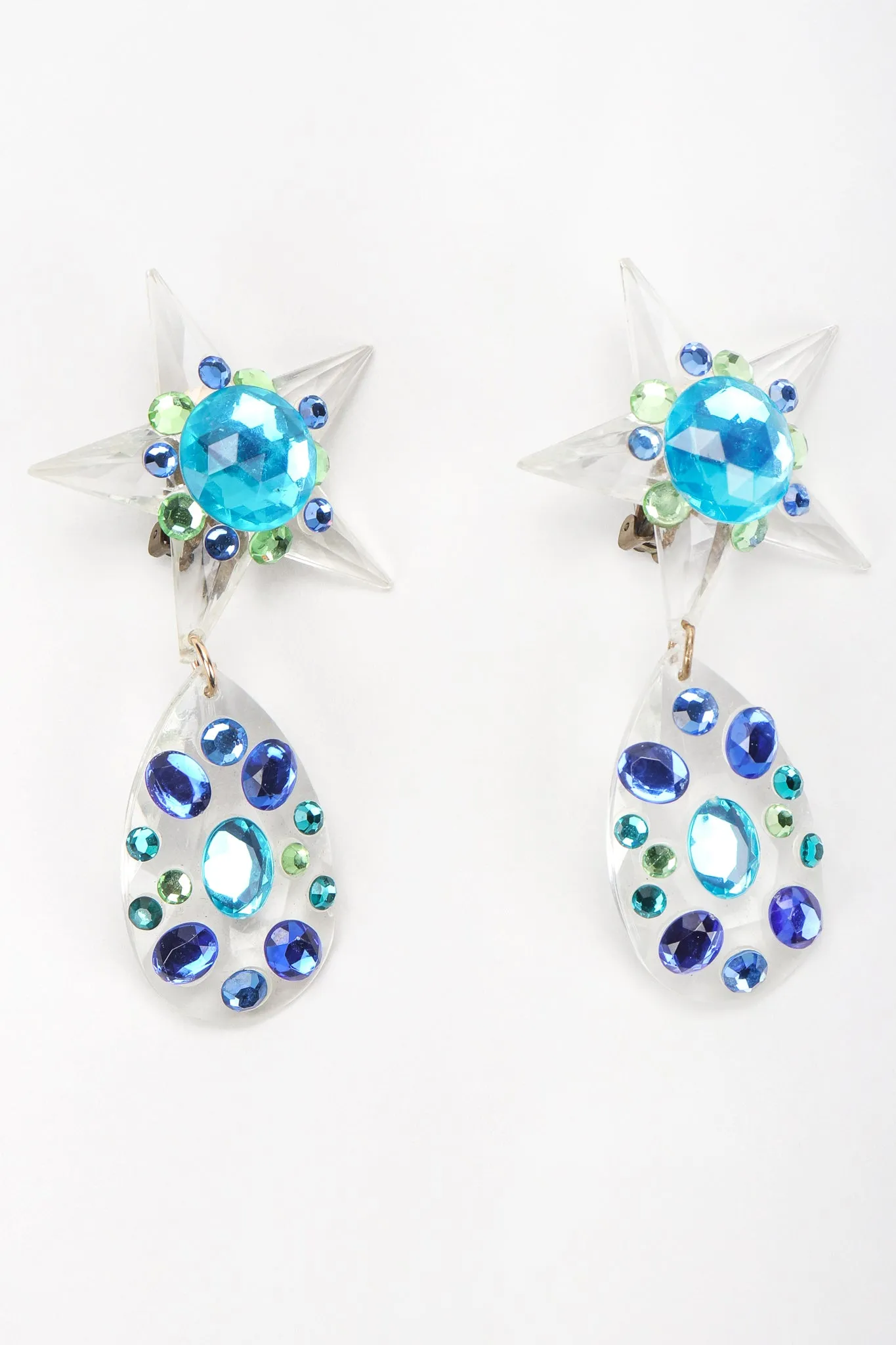 Crystal Star Drop Earrings