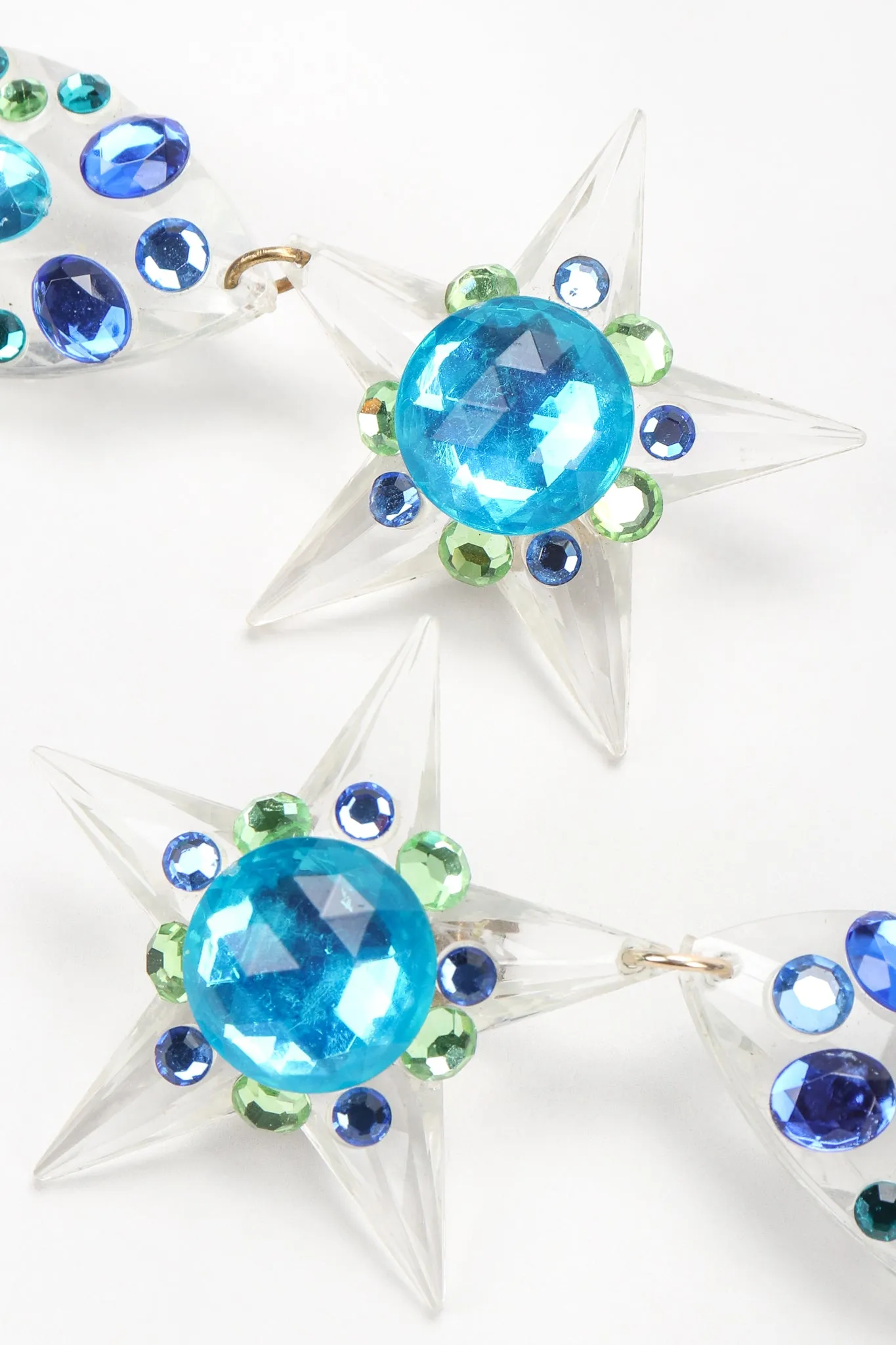 Crystal Star Drop Earrings
