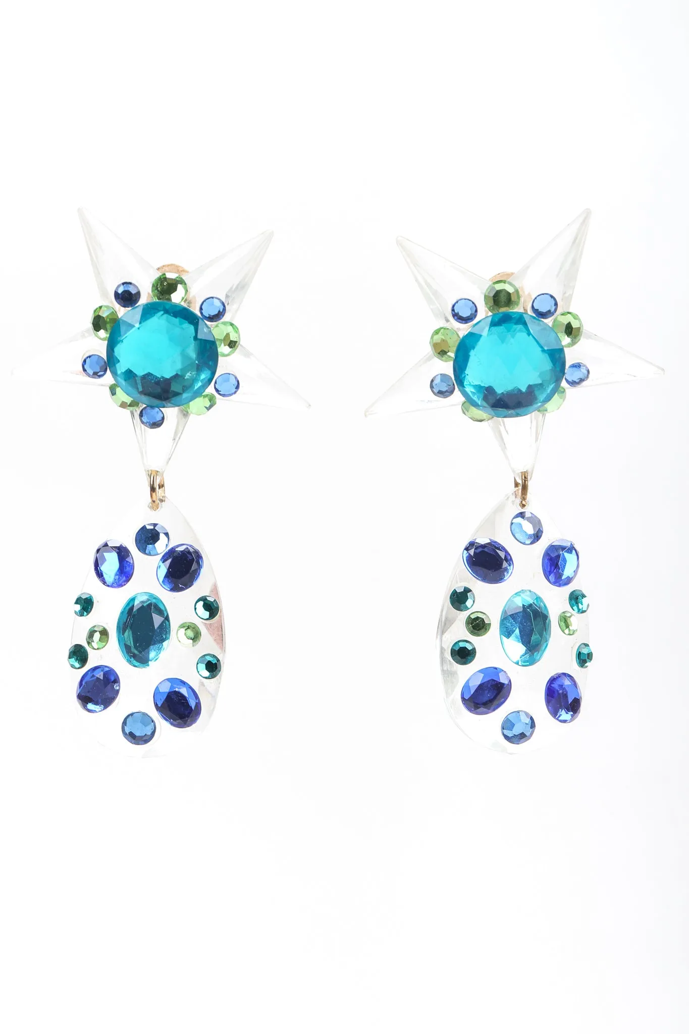 Crystal Star Drop Earrings