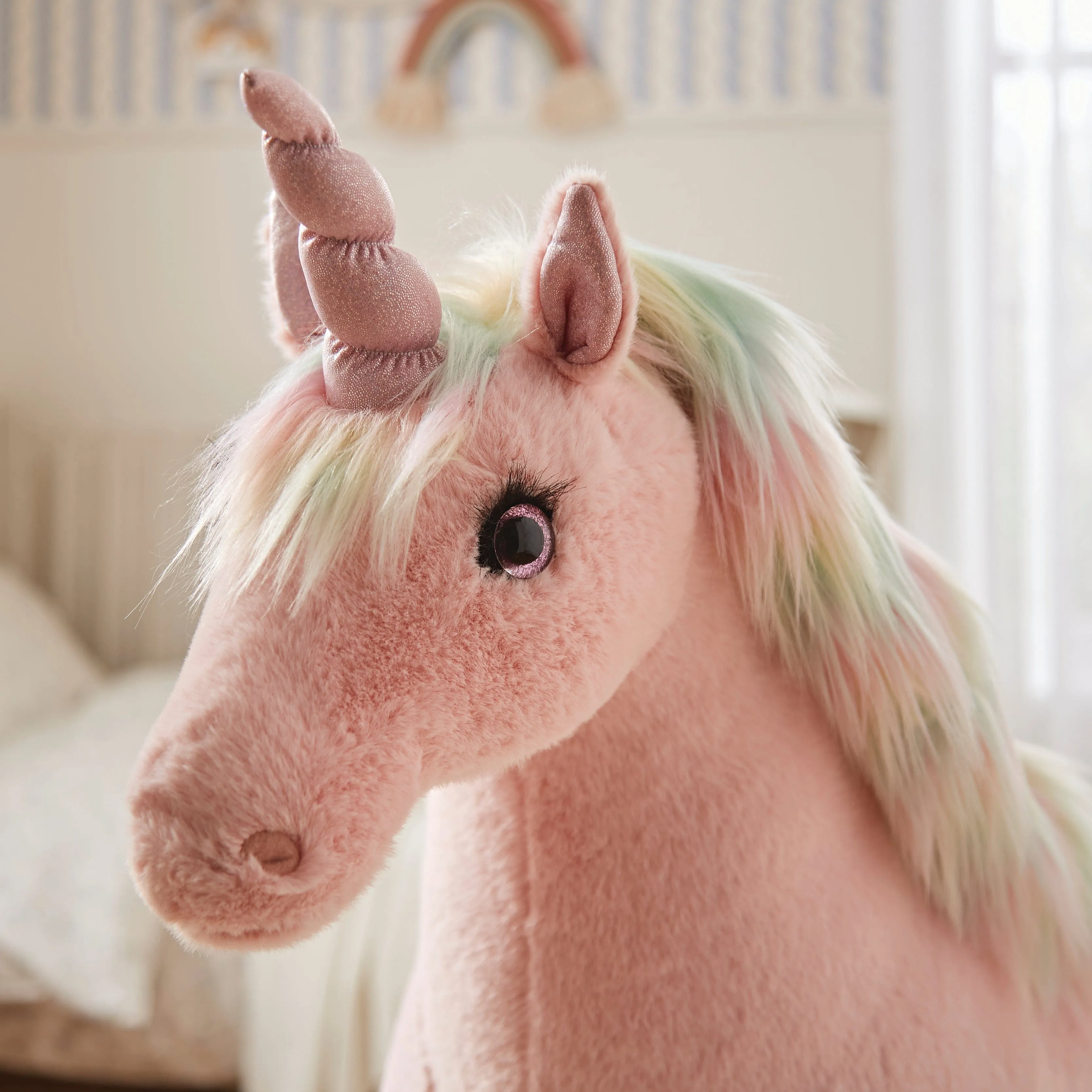 Cuddleco Standing Unicorn - Rainbow
