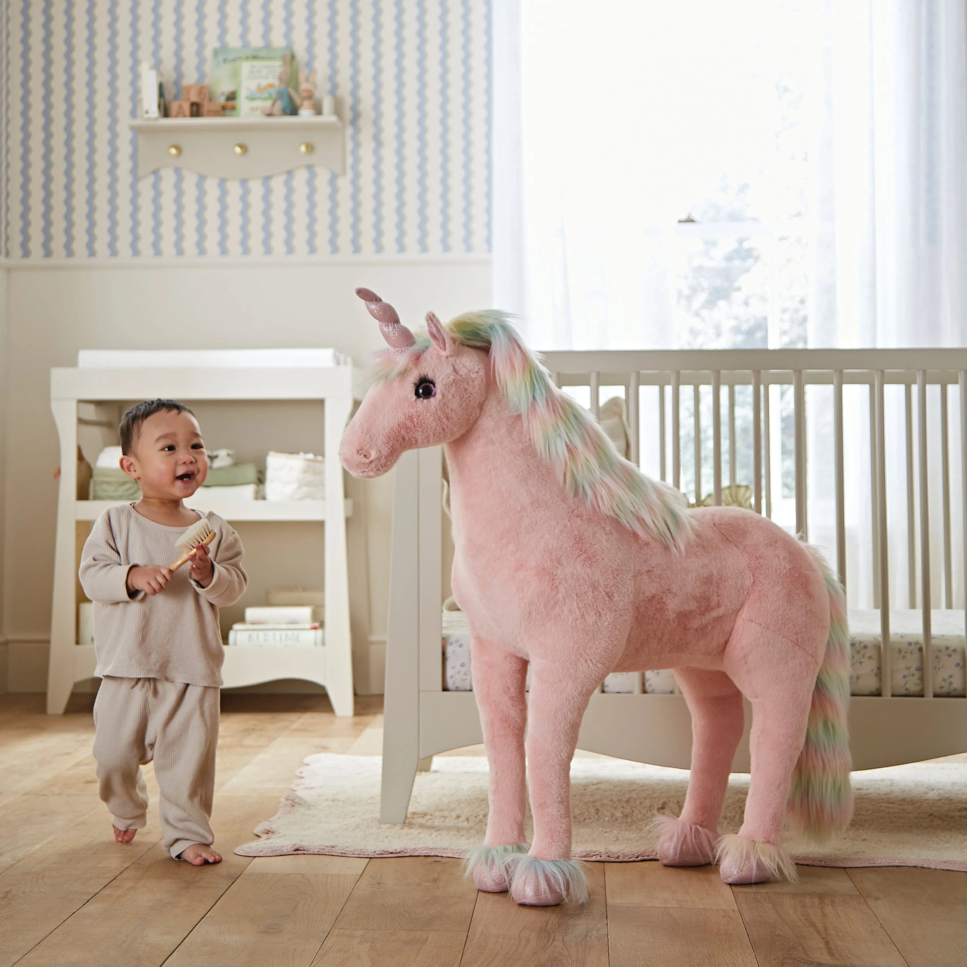 Cuddleco Standing Unicorn - Rainbow