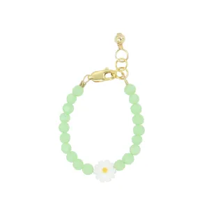 Daisy Baby Bracelet (Aloe 4MM Beads)