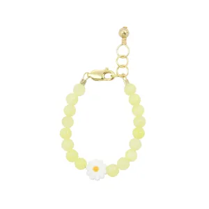 Daisy Baby Bracelet (Daffodil 4MM Beads)