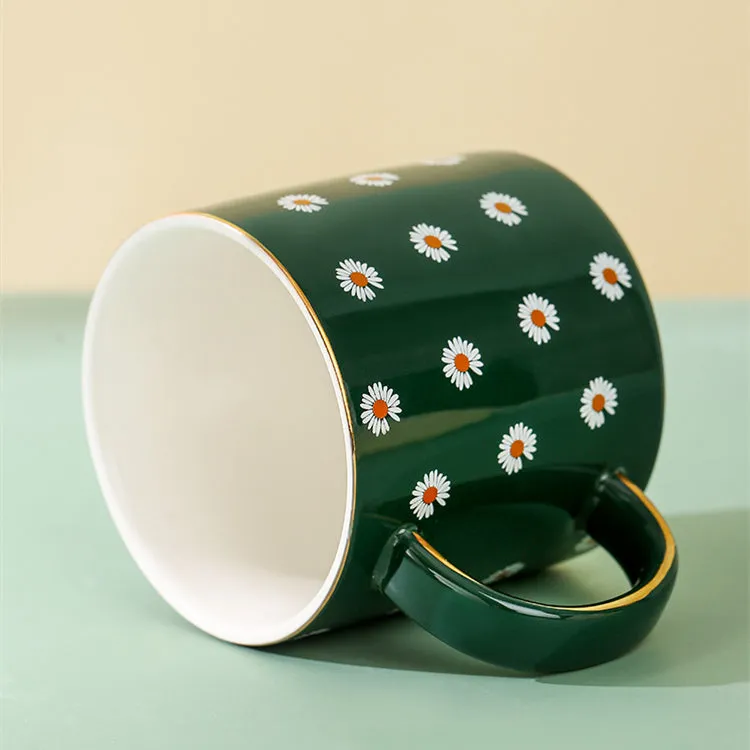 Daisy Mug - Lid and Spoon- 13 fl oz