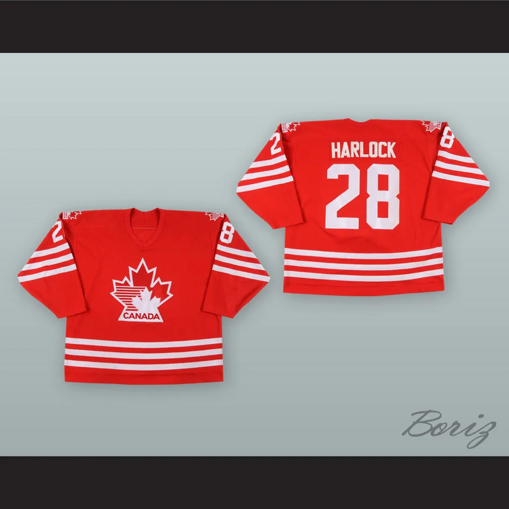 David Harlock 28 Canada National Team Red Hockey Jersey