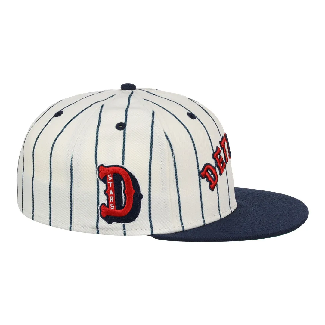 Detroit Stars NLB Pinstripe Fitted Ballcap