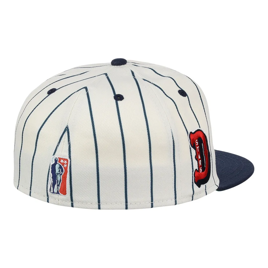 Detroit Stars NLB Pinstripe Fitted Ballcap