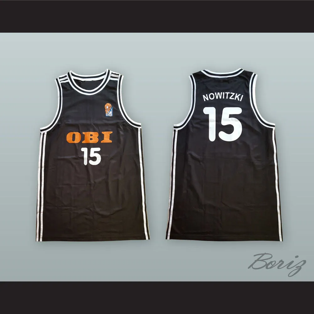 Dirk Nowitzki 15 Germany National Team Black Basketball Jersey