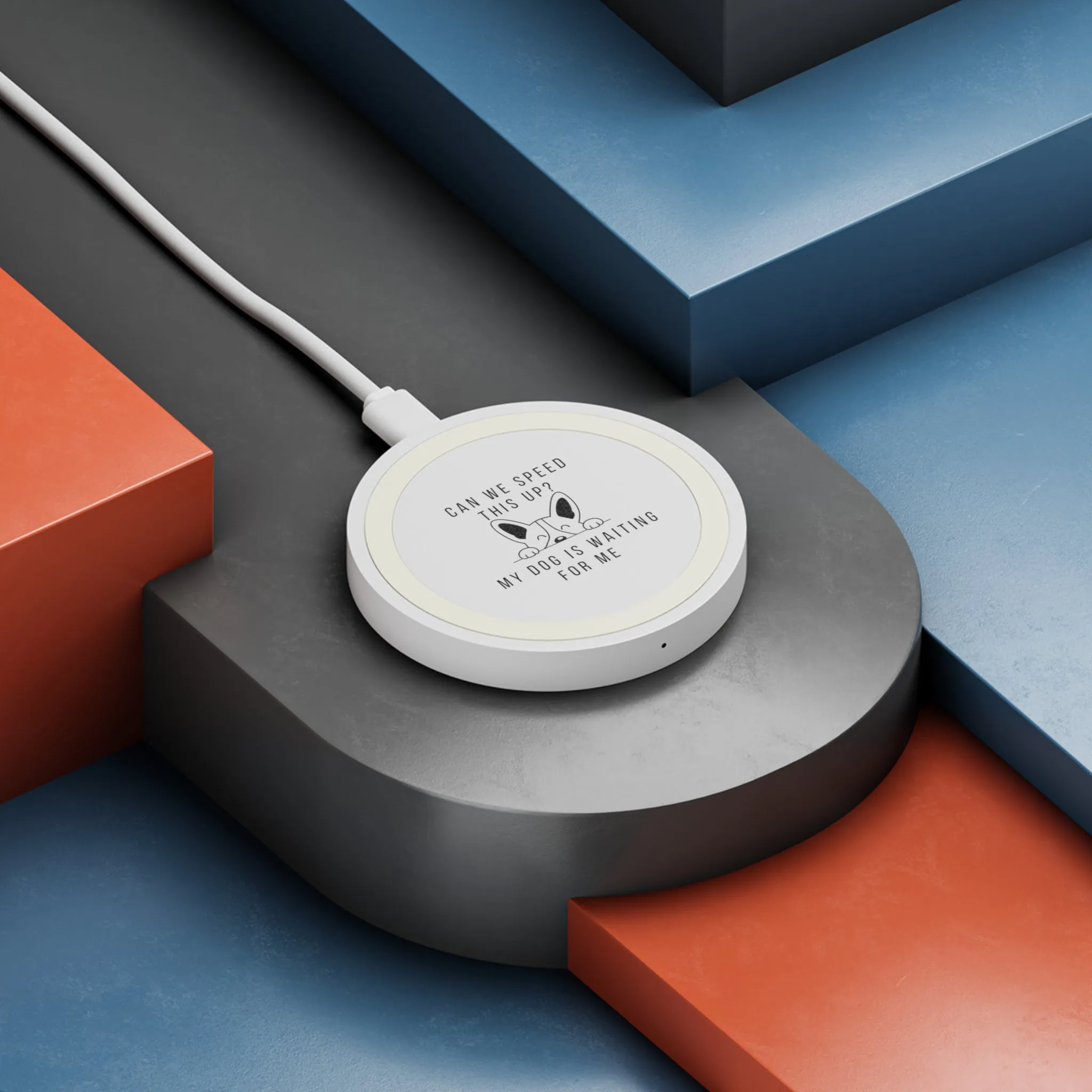 Dog Waiting Wireless Charging Pad